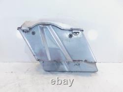 Paire de sacoches latérales argentées pour Harley Davidson Road King Street et Electra Glide