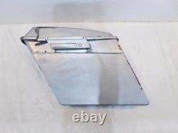 Paire de sacoches latérales argentées pour Harley Davidson Road King Street et Electra Glide