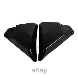 Panneau de couverture latérale compatible avec Harley Road King Electra Street Glide 97-07 Noir brillant