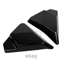 Panneau de couverture latérale compatible avec Harley Road King Electra Street Glide 97-07 Noir brillant