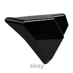 Panneau de couverture latérale compatible avec Harley Road King Electra Street Glide 97-07 Noir brillant