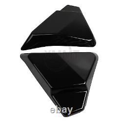 Panneau de couverture latérale compatible avec Harley Road King Electra Street Glide 97-07 Noir brillant