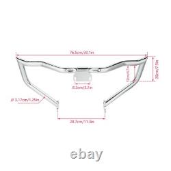 Pare-carter crash bar coupé pour Harley Electra Street Glide Road King 14-2025