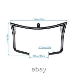 Pare-cylindres noir brillant pour Harley Touring Road King Street Electra Glide 97-08