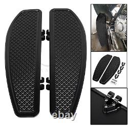 Planche de pieds noire pour conducteur compatible avec Harley Street Electra Glide Road King