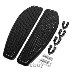 Planche de pieds noire pour conducteur compatible avec Harley Street Electra Glide Road King