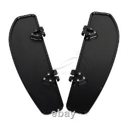 Planche de pieds noire pour conducteur compatible avec Harley Street Electra Glide Road King