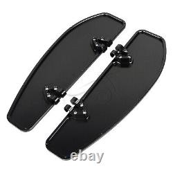 Planche de pieds noire pour conducteur compatible avec Harley Street Electra Glide Road King