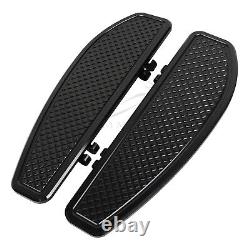 Planche de pieds noire pour conducteur compatible avec Harley Street Electra Glide Road King