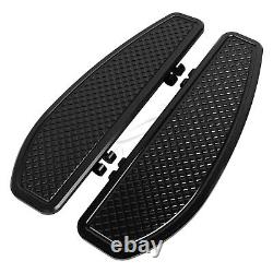 Planche de pieds noire pour conducteur compatible avec Harley Street Electra Glide Road King