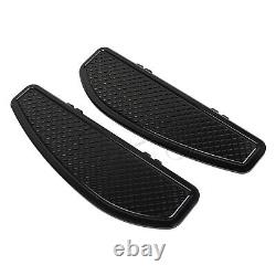 Planche de pieds noire pour conducteur compatible avec Harley Street Electra Glide Road King