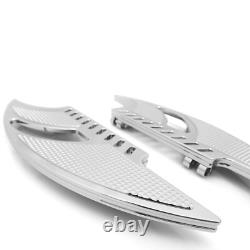 Planche de plancher chromée Harley Touring FLHR Road King Street Glide 1980-2025