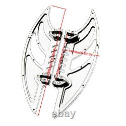 Planche de plancher chromée Harley Touring FLHR Road King Street Glide 1980-2025