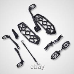 Planches de plancher MX repose-pieds arrière passager pour Harley Road King Street Glide 14-Up