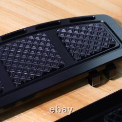 Planches de plancher en forme de diamant noir pour Harley Touring Street Glide Road King