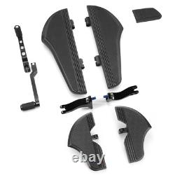 Planches de plancher noires pour Harley Touring Road King Electra Street Glide