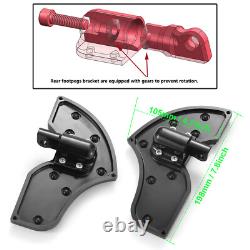 Planches de plancher noires pour Harley Touring Road King Electra Street Glide