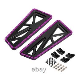 Planches de sol Hoprousa FLY pour Harley Touring Road King Street Glide 1986+ Violet