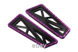 Planches de sol Hoprousa FLY pour Harley Touring Road King Street Glide 1986+ Violet