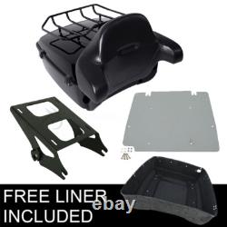 Plaque de base de support de dossier de coffre arrière pour Harley Road King Street Glide 14-26