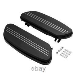 Plateaux de repose-pieds pour conducteur et passager adaptés à Harley Road King Road Street Glide
