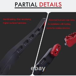 Plateaux de sol rouges MX compatibles avec Harley Touring/Street/Electra Glide/Road King 2014-2024