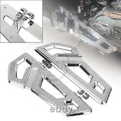 Plateformes de plancher Chrome Driver Rider pour Harley Tri Glide Street King Road FLHX FLHR