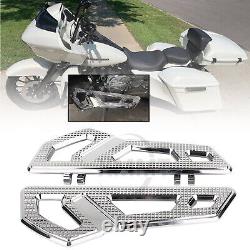 Plateformes de plancher Chrome Driver Rider pour Harley Tri Glide Street King Road FLHX FLHR