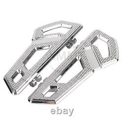 Plateformes de plancher Chrome Driver Rider pour Harley Tri Glide Street King Road FLHX FLHR