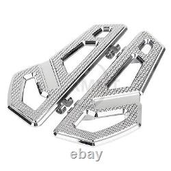 Plateformes de plancher Chrome Driver Rider pour Harley Tri Glide Street King Road FLHX FLHR