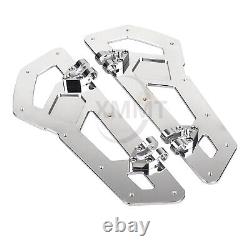 Plateformes de plancher Chrome Driver Rider pour Harley Tri Glide Street King Road FLHX FLHR