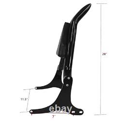 Porte-bagages avec dossier Sissy Bar pour Harley Road King Street Electra Glide 97-08