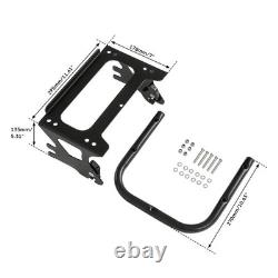 Porte-bagages de coffre avec dosseret pour Harley Touring Road King Street Glide de 1997 à 2008