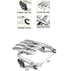 Porte-bagages furtif pour Harley Touring Road King Street Glide 2009-2023 chromé