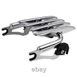 Porte-bagages furtif pour Harley Touring Road King Street Glide 2009-2023 chromé
