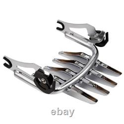 Porte-bagages furtif pour Harley Touring Road King Street Glide 2009-2023 chromé