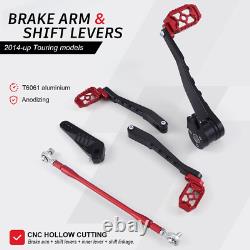 Pour Harley MX Repose-pieds Planche à pieds Touring Street Glide Road King 2014-2024