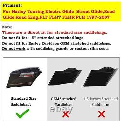 Pour Harley Road King Electra Street Glide Panneau de couverture latérale étiré prolongé US