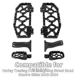 Pour Harley Road King MX marchepieds repose-pieds Touring Street Glide 2008-2026