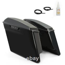 Pour Harley Road King Street Glide 14-24 5 Sacoches rigides allongées/Sacoches