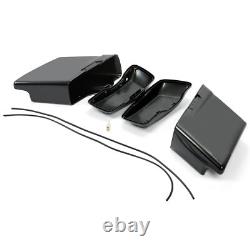 Pour Harley Road King Street Glide 14-24 5 Sacoches rigides allongées/Sacoches