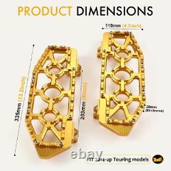 Pour Harley Road King Street Glide MX Repose-pieds CVO ULTRA 14-24 Or