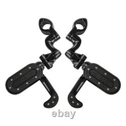 Pour Harley Road King Street Glide Repose-pieds de route de 1-1/4 avec repose-talon rabattable
