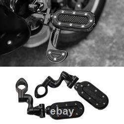 Pour Harley Road King Street Glide Repose-pieds de route de 1-1/4 avec repose-talon rabattable