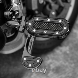 Pour Harley Road King Street Glide Repose-pieds de route de 1-1/4 avec repose-talon rabattable