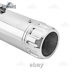 Pour Harley Touring Electra Street Glide Road King 95-16 Silencieux d'échappement 3.5