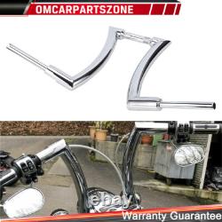 Pour Harley Touring Road King Street Electra Glide Guidons Ape Hanger de 16 pouces