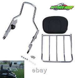 Pour Harley Touring Street Glide Road King 09-later Détachable Dossier Sissy Bar