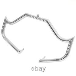 Pour Harley Touring Street Glide Road King 1997-UP Barres de protection chromées pour moteur