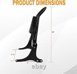 Pour le Sissy Bar, dossier de dos et porte-bagages pour Harley Road King Street Electra Glide 97-08